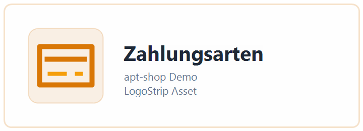 Zahlungsarten